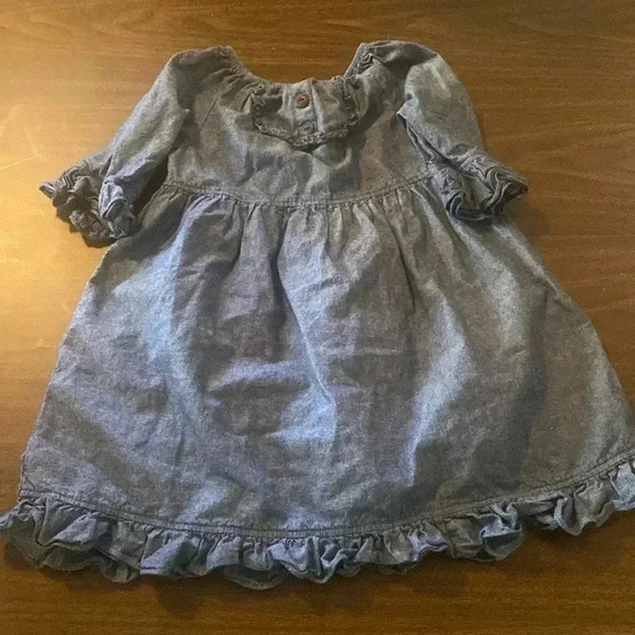sage & lilly Other - Girls denim ruffle dress